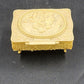 Footed Trinket Jewelry Box 2.5" Victorian Couple Molded Celluloid Vintage 1940's