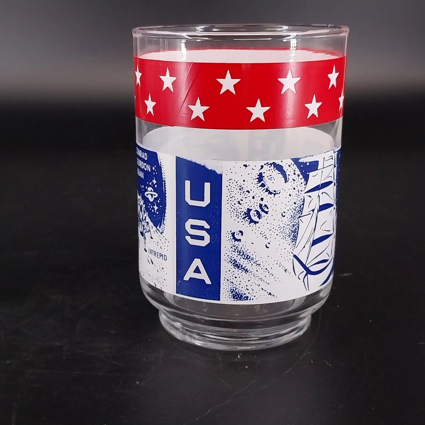 Libbey Apollo 11 12 13 Moon Landing Glasses 11 oz Set 3 NASA Space Vintage