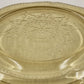 Federal Patrician Amber Yellow Spoke Depression Glass Dinner Plate Glassware 9"