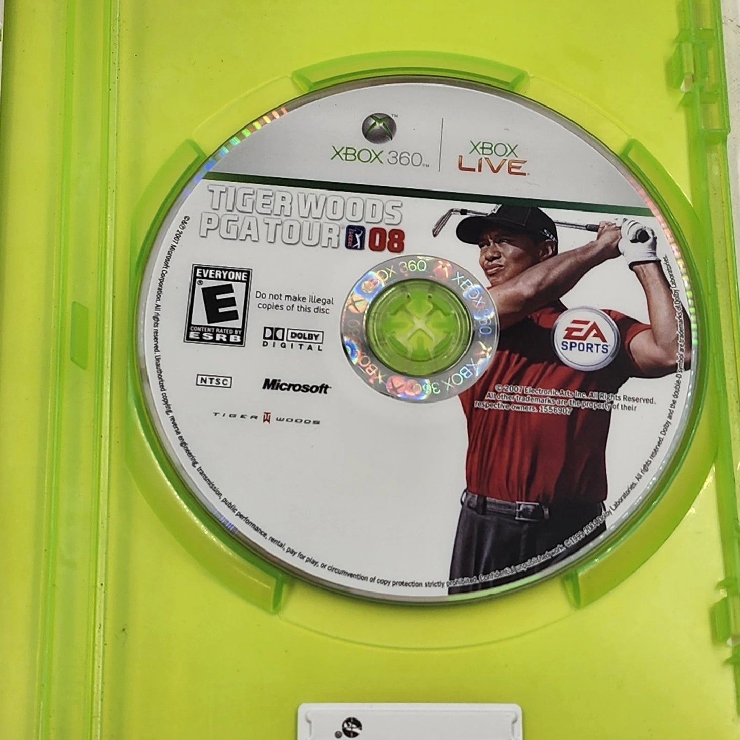 Tiger Woods PGA Tour 2008 Microsoft Xbox 360 Golf Video Game Console EA Sports