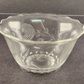 American Cut Elegant Glass Rose Cabbage Mayonnaise Bowl Liner Clear Vintage