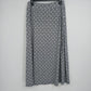 Talbots Pull-On Maxi Skirt Blue White Medallion Print Women's Medium Petite MP