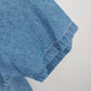 Very Important Pieces Women Denim Embroidered Whimsical Shirt Short Sleeve Large