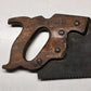 Warranted Superior 26" Crosscut Hand Saw Wheat Carved Wood Handle Vintage
