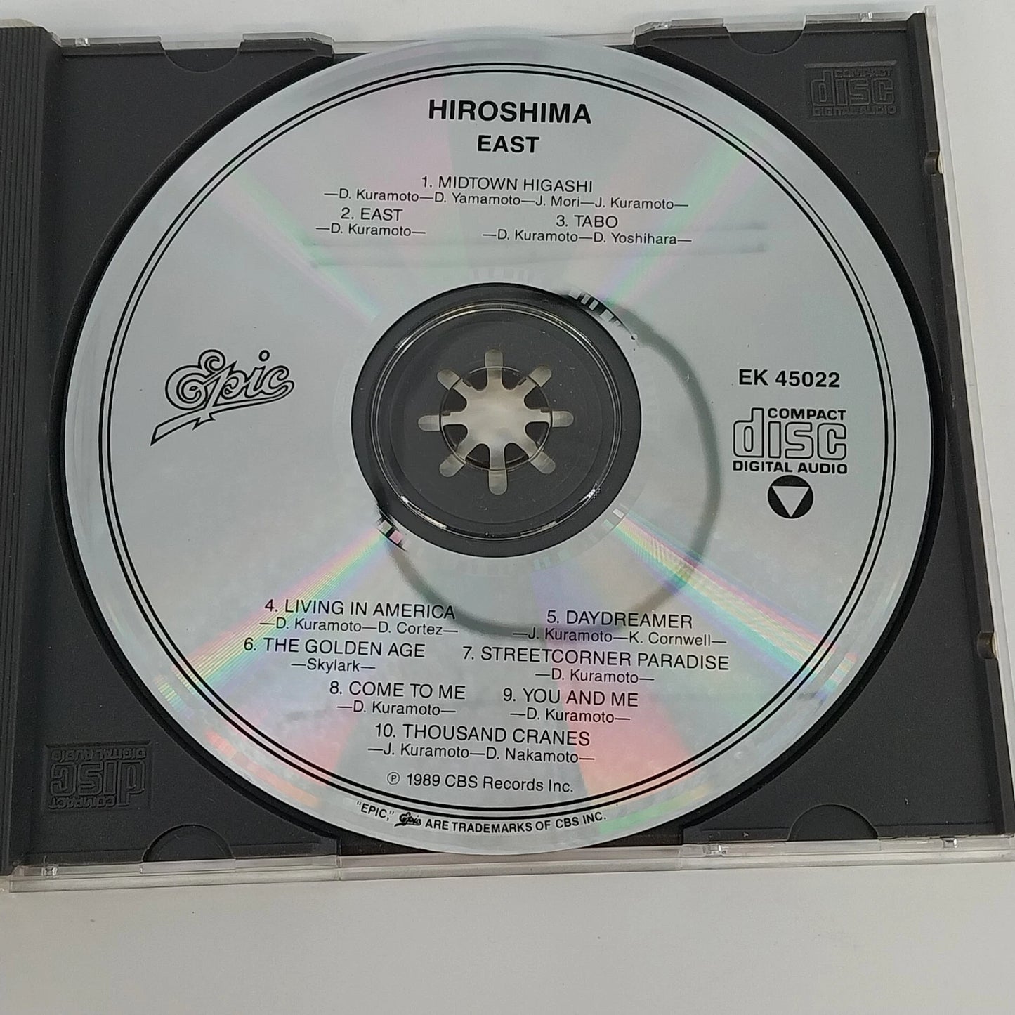 Hiroshima 4 CD Best Of Another Place East Between Black & White Jazz Epic 1980s