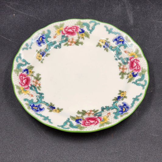 Royal Doulton Floradora Bread Butter Plate Fine China Floral Green Trim England