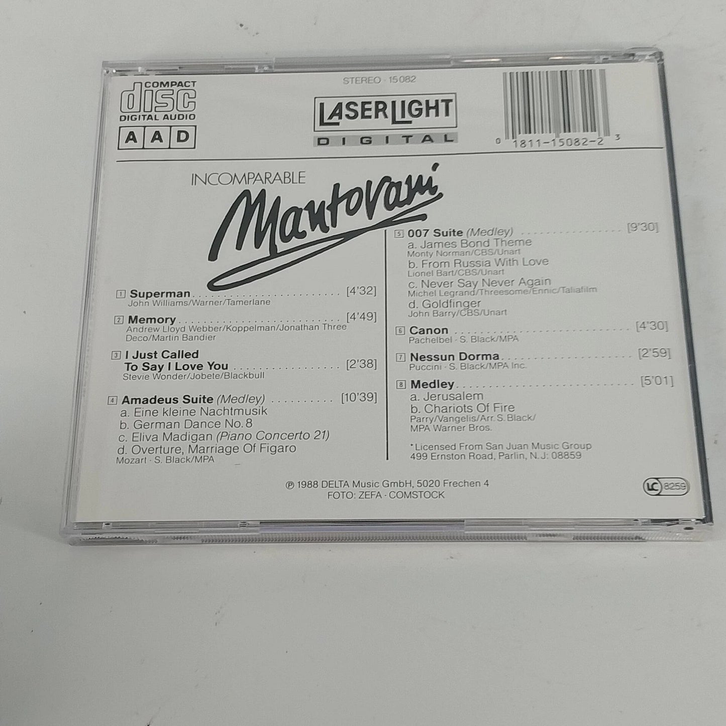 Mantovani World Hits Incomparable & Many Moods of Love 3 CD Orchestral 1991