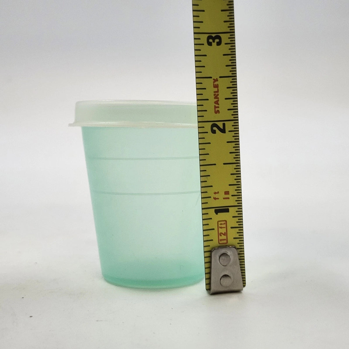 Tupperware Small Round Storage Containers with Lids Aqua & Clear Set 2 Vintage