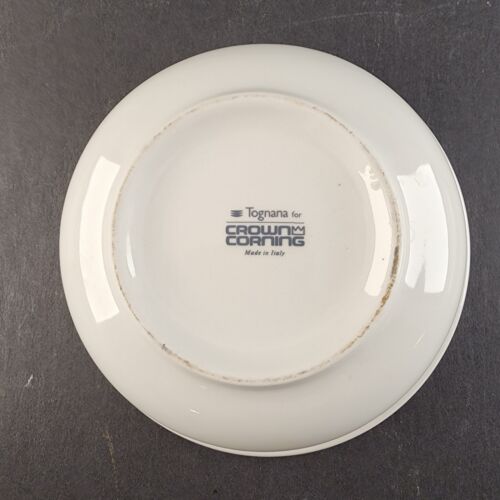 Child's Plate and Bowl Train Engine Tognana for Crown Corning Italy Pottery Set