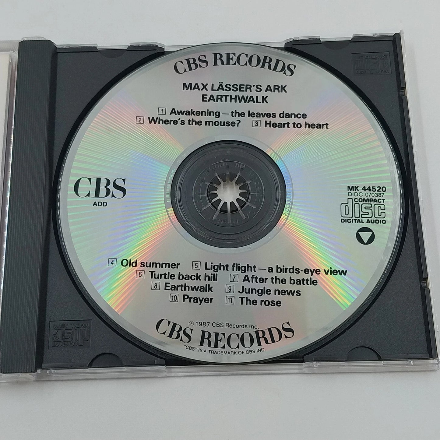 Max Lässer's Ark Earthwalk CD 1987 CBS New Age Ethnic Fusion MK 44520