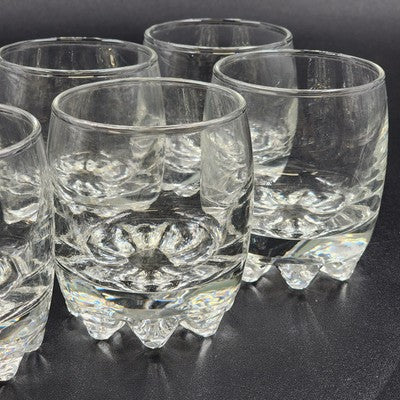 Set 6 Bormioli Rocco Galassia Shot Glasses Rocks Low Ball Barware 2.25oz Italy