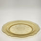 Federal Amber Yellow Depression Glass Patrician Spoke Dinner Plate 11" 1930s VTG
