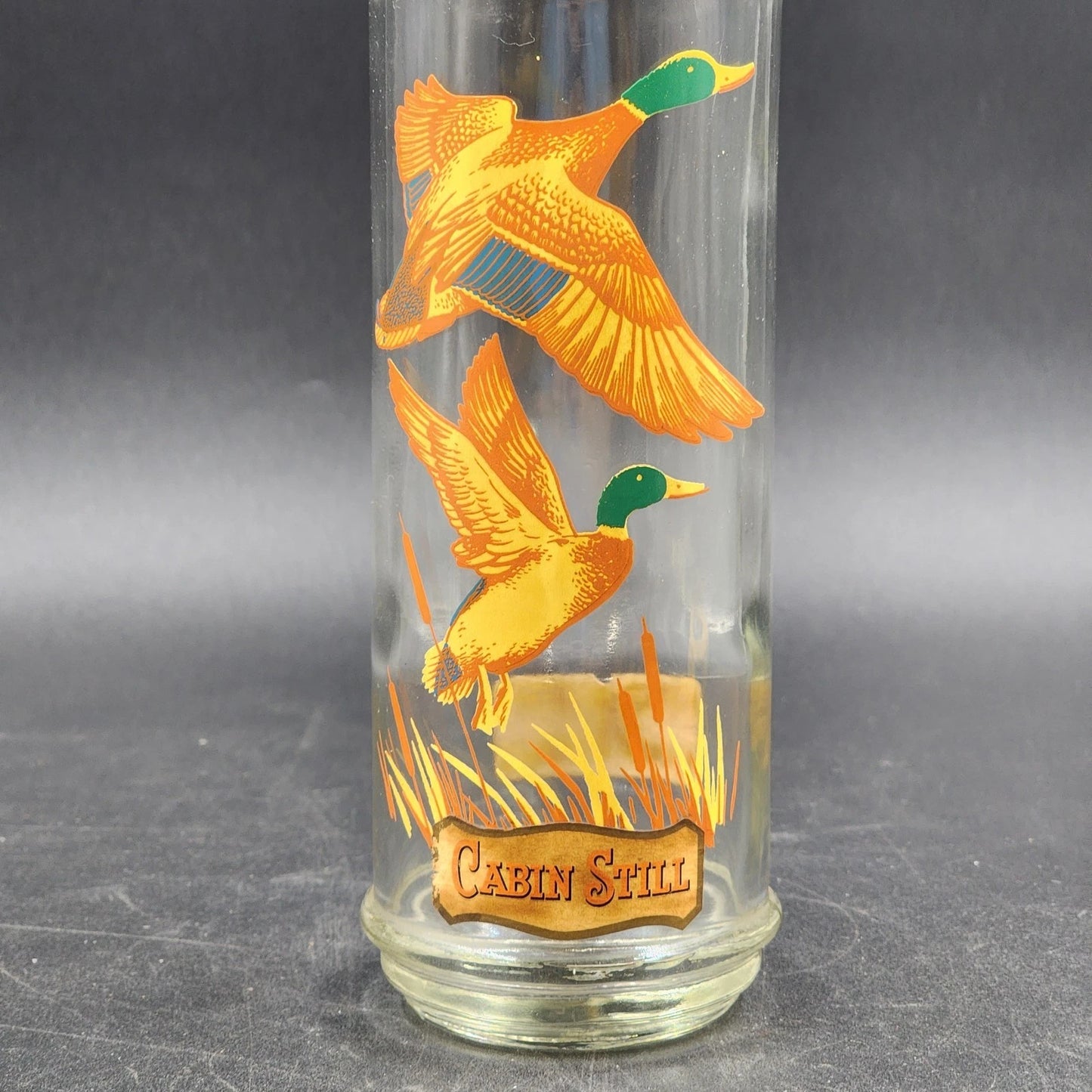 Cabin Still Mallard Ducks Empty Old Fitzgerald Whiskey Decanter Sportsman Coll