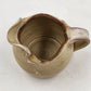 Pouty-Faced Teapot Pottery 5.25" Beige Artisan Studio Art Whimsical Rustic