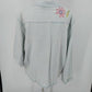 White Stag Light Denim Jacket XL Floral Embroidery 100% Cotton