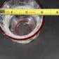 Yankee Candle Song Bird Crackle Glass Wax Burner Goblets 3 Pc Christmas Chipped