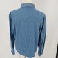 Christopher & Banks Denim Jacket L Noah's Ark Animal Embroidery Long Sleeve