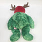 Ty Jingle Beanies Holiday Teddy Green Bear Christmas Reindeer Plush Shell 2002