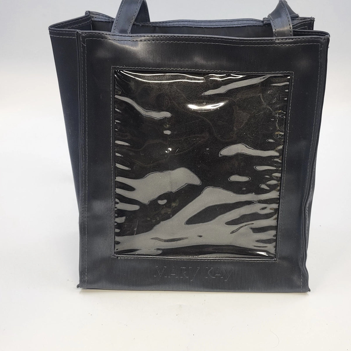 Mary Kay Black Consultant Tote Bag Clear Window Shoulder Bag Organizer Handles