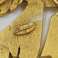 Danecraft Gold Tone and White Enamel Noel Angel Brooch Lapel Pin Signed Vintage