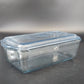 Anchor Hocking Fire-King Sapphire Blue Philbe Refrigerator Dish 1 Qt w Lid Vtg