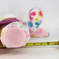 Build A Bear Tie Dye White Pastel Spotted Bunny Rabbit Plush 16" Pink Dress