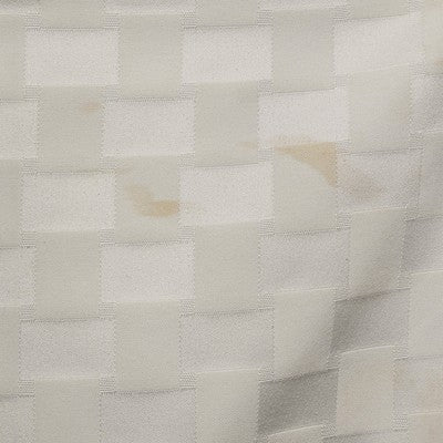 White Rectangle Tablecloth 52" Windowpane Checkered Striped Pattern Square