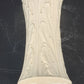 Lenox Woodland Vase White Porcelain Embossed Leaf Design 8.5" Ruffled Edge USA