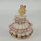 Bloomer Girl Porcelain Figurine Japan White Pink Ruffle Dress with Parasol Top