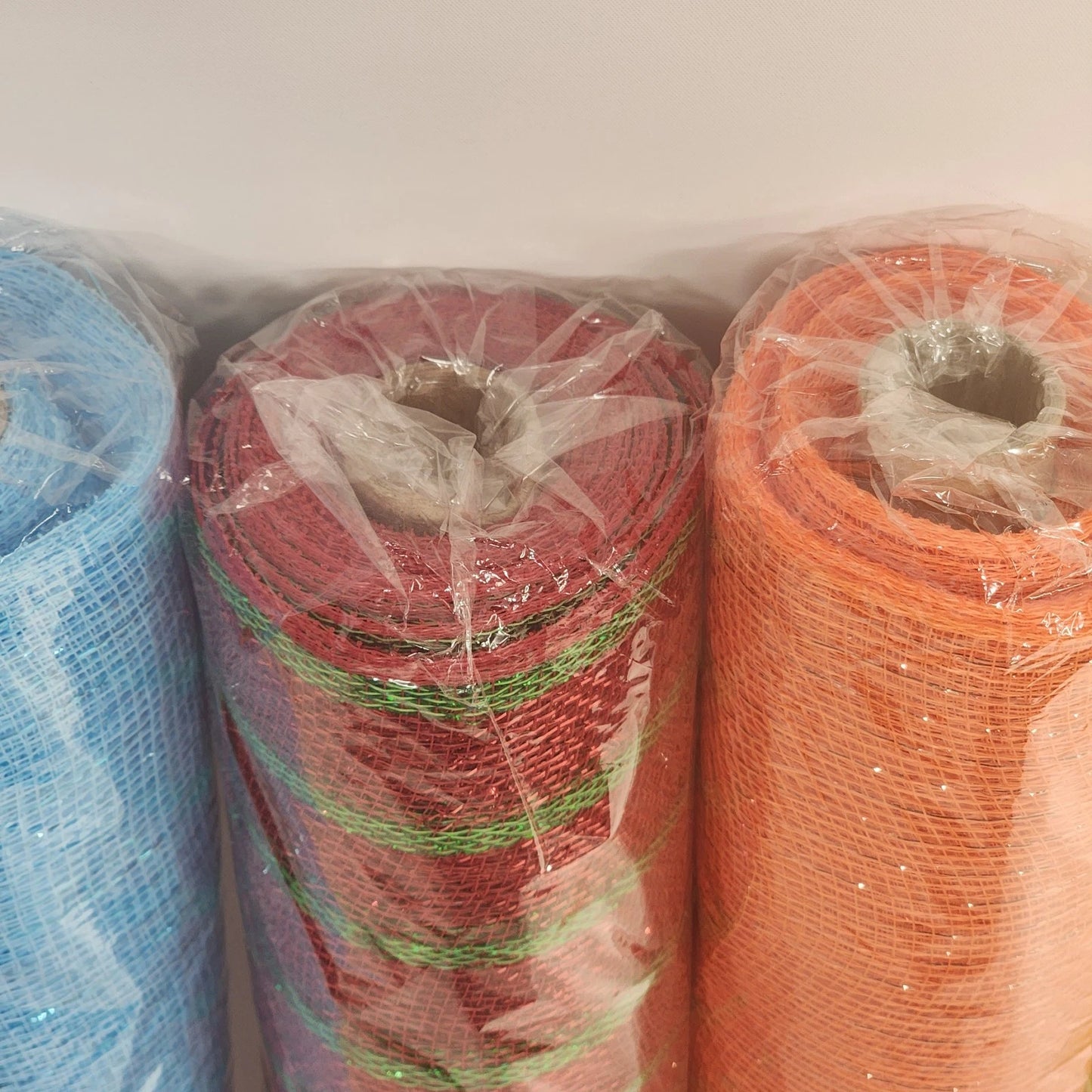 Deco Mesh Ribbon 21 Inch x 30 ft Rolls Set of 5