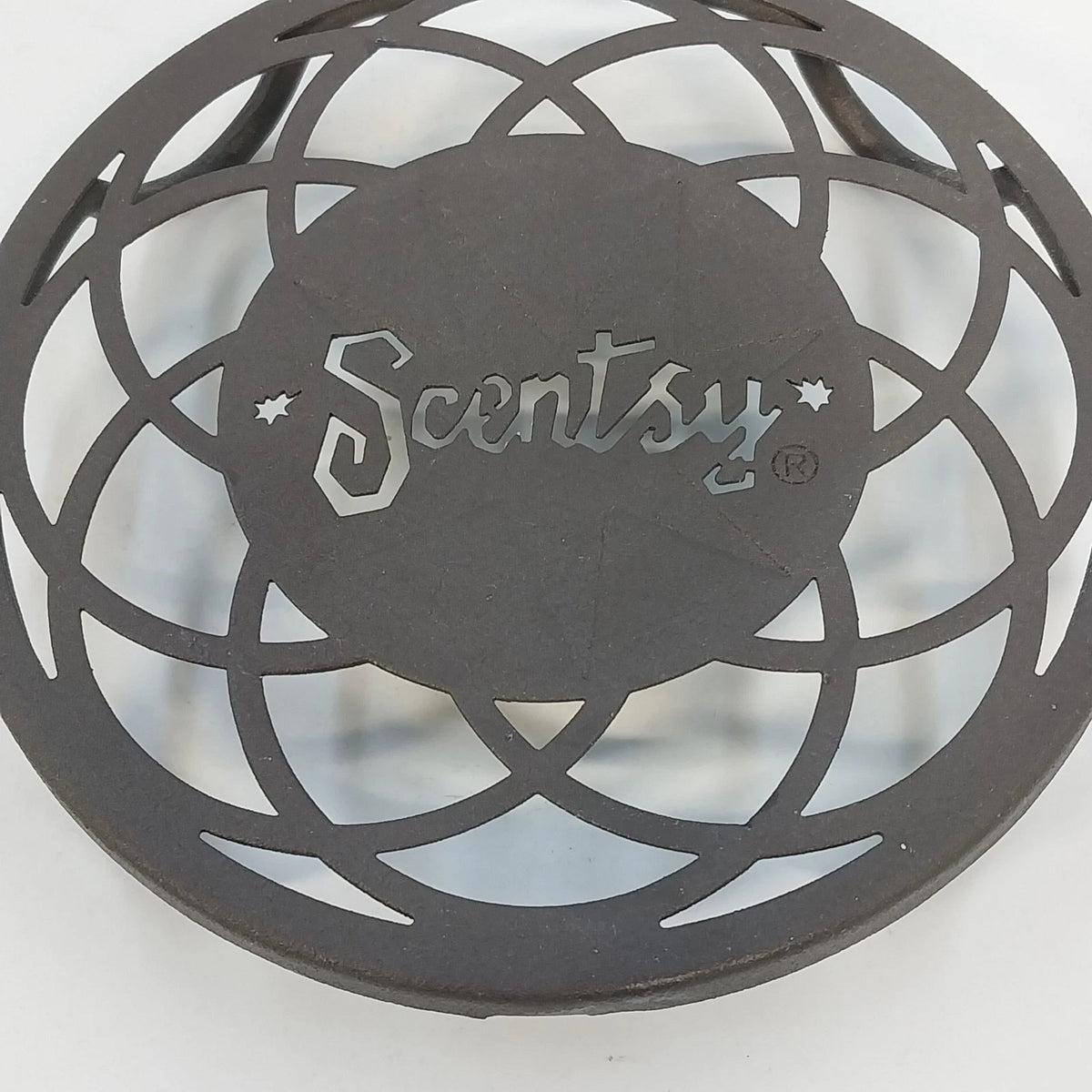Scentsy Round Warmer Stand Oil-Rubbed Bronze Metal Trivet Pedestal 5"