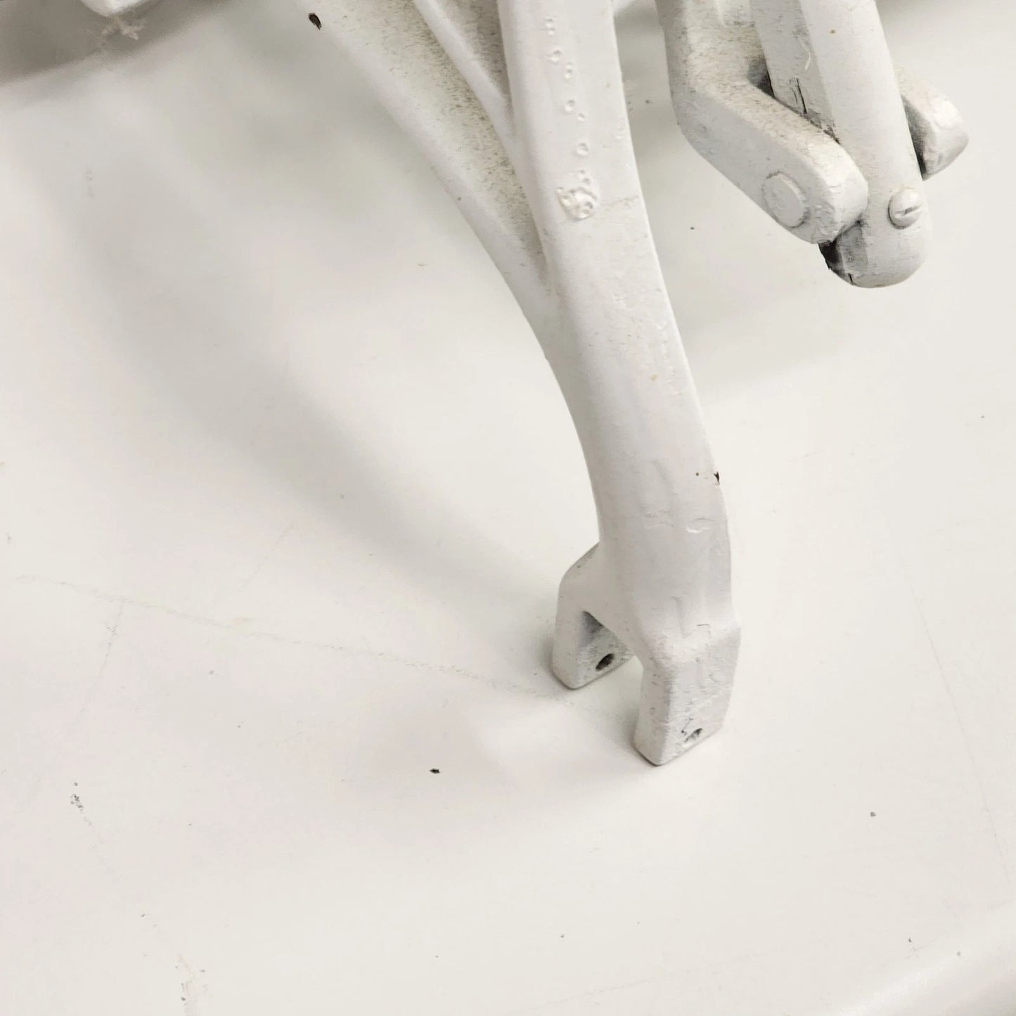 Antique Singer Sewing Machine Table Treadle Base Cast Iron Frame Wood Top 31.5"