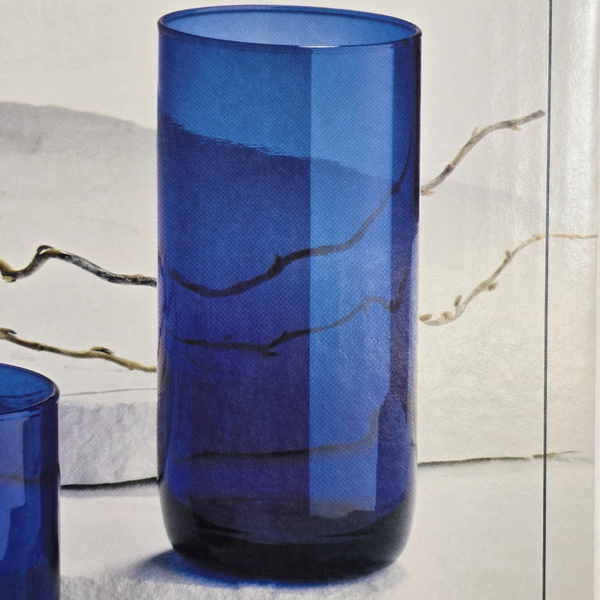 Libbey Fun-Damentals Cobalt Dynasty 16 Pc Glassware Set 81667B Boxed Sealed
