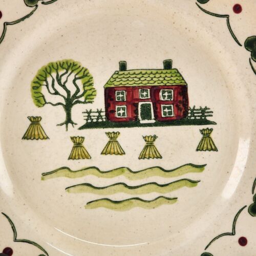 Poppytrail Homestead Provincial Salad Plate 7.5" by Metlox Tan Colonial Setting