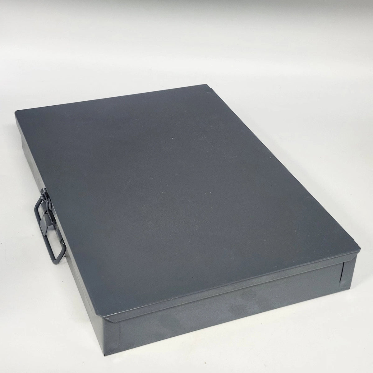 Durham MFG 211-95 Small Steel Compartment Box 12 Compartment Gray USA Hinged Lid