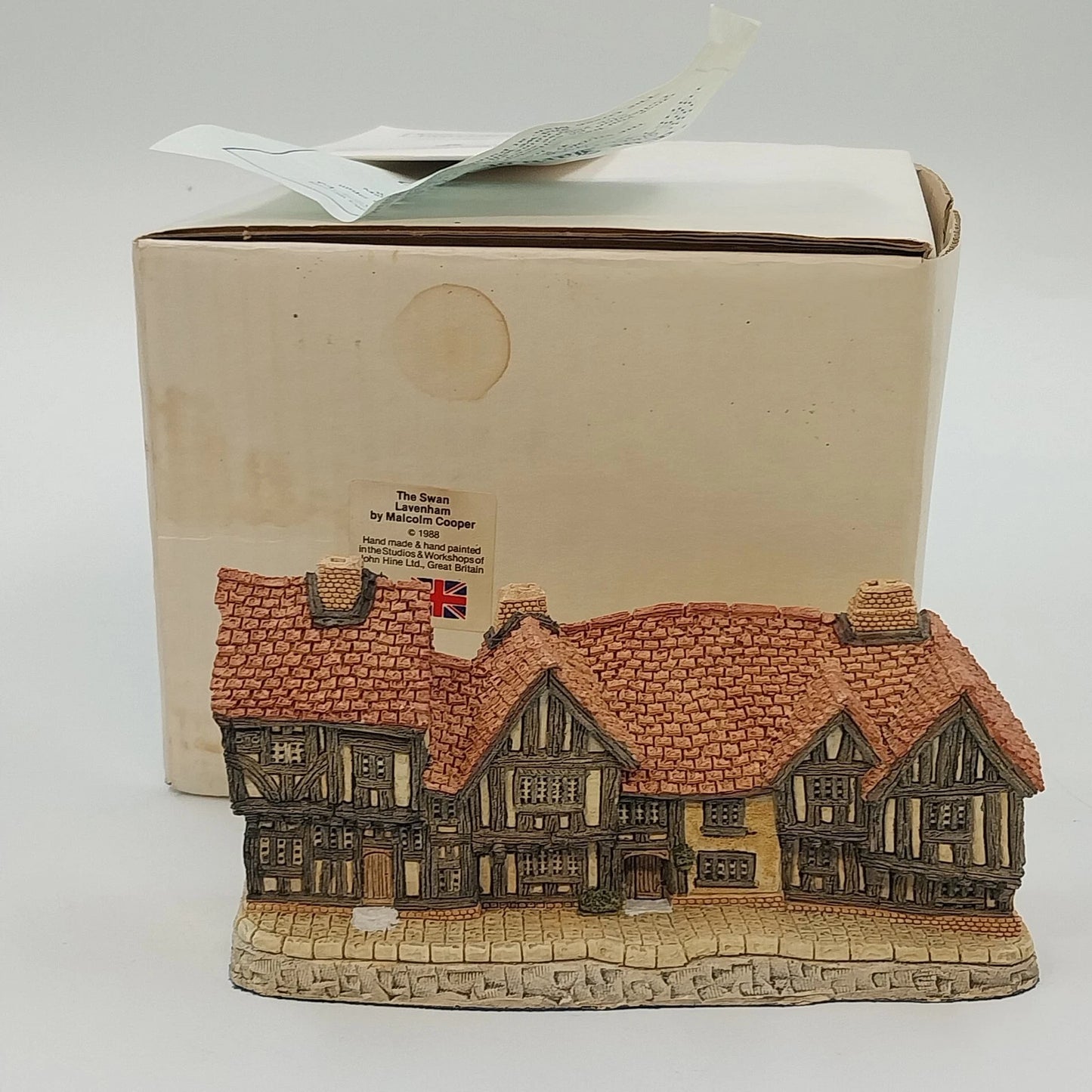 Malcolm Cooper The Swan Lavenham 1988 Great British Pubs COA #0075 Hand Painted