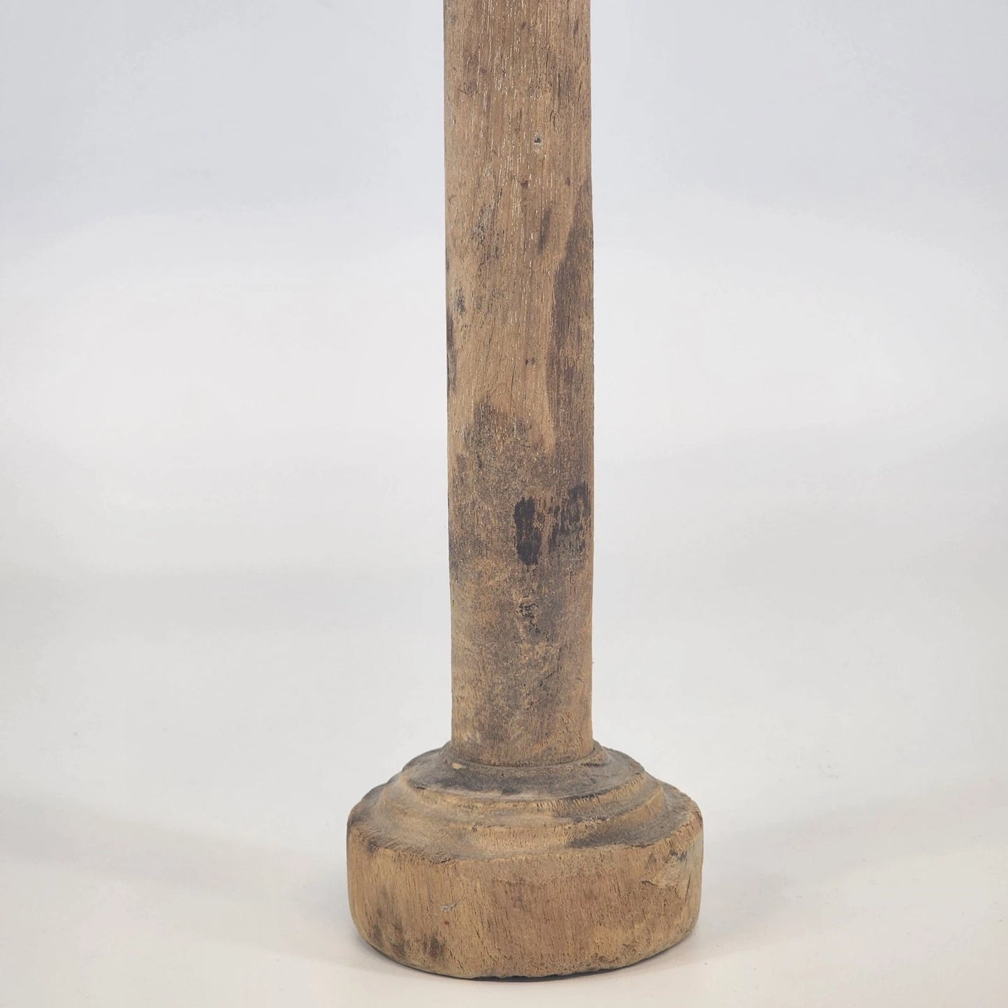 Antique Industrial Wooden Textile Spool 11.5" L Sewing Thread Bobbin Primitive