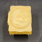 Footed Trinket Jewelry Box 2.5" Victorian Couple Molded Celluloid Vintage 1940's
