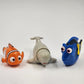 Finding Nemo Roller Wheel Toys 3 Pc Bailey Whale Nemo Clown Dory Blue Tang Fish