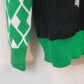Disney Mickey Mouse Men’s Christmas Sweater L Black Green White Lights NWOT