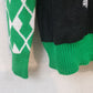 Disney Mickey Mouse Men’s Christmas Sweater Large Black Green White Lights NWOT