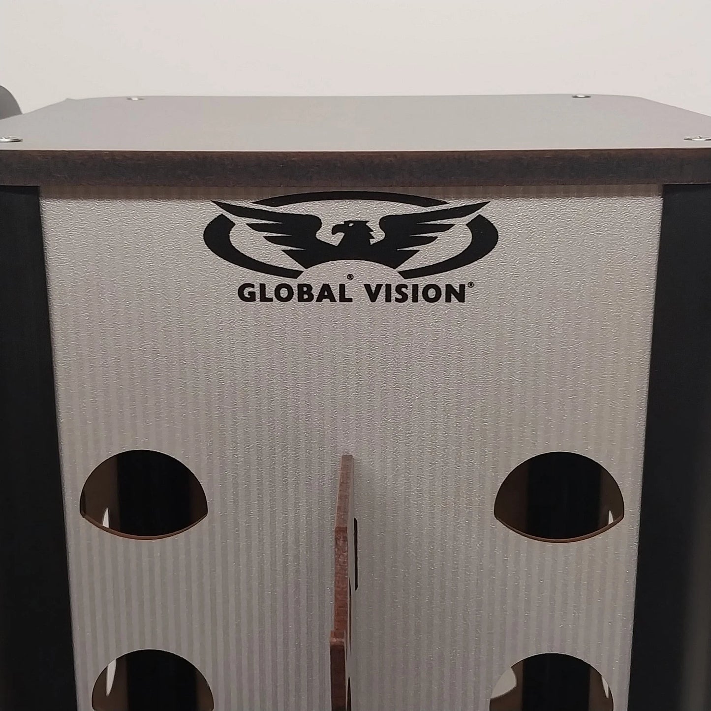 Global Vision 44 Pair Rotating Eyeglass Display Stand w Mirrors Gray Silver 33"