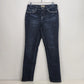 Earl Jean Women's Denim Jeans Dark Blue Bedazzled Rhinestone Pockets Inseam 31"