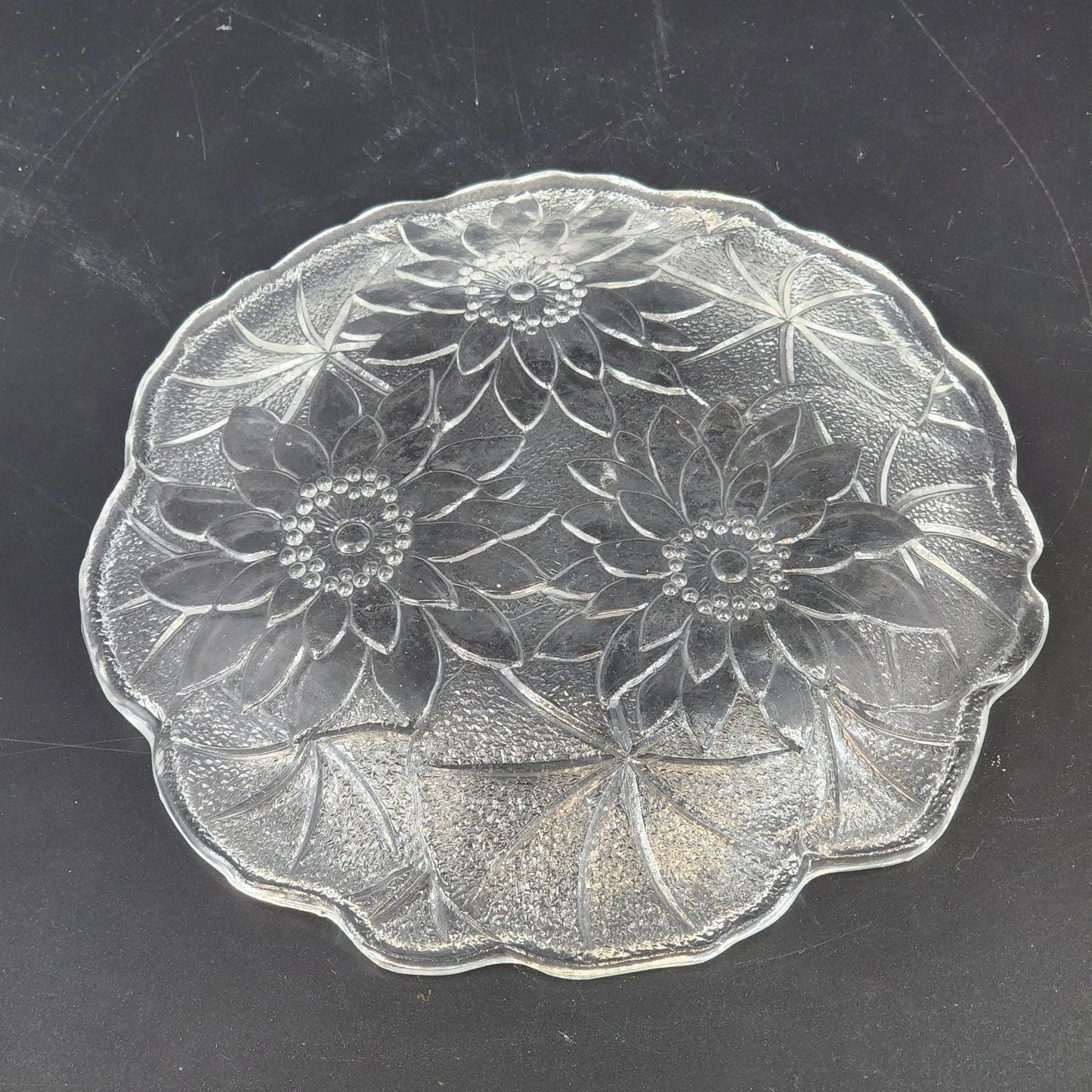 Indiana Glass Lily Pons 8 Inch Clear Depression Salad Plate