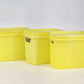 Tupperware 1243-8 Shelf Saver Containers Set 3 Yellow
