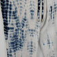 Khakis & Company Women's Blue White Tie-Dye Harem Balloon Boho Pants Medium