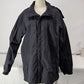 Eddie Bauer WeatherEdge Hooded Rain Jacket Women’s Size Large Black Windbreaker