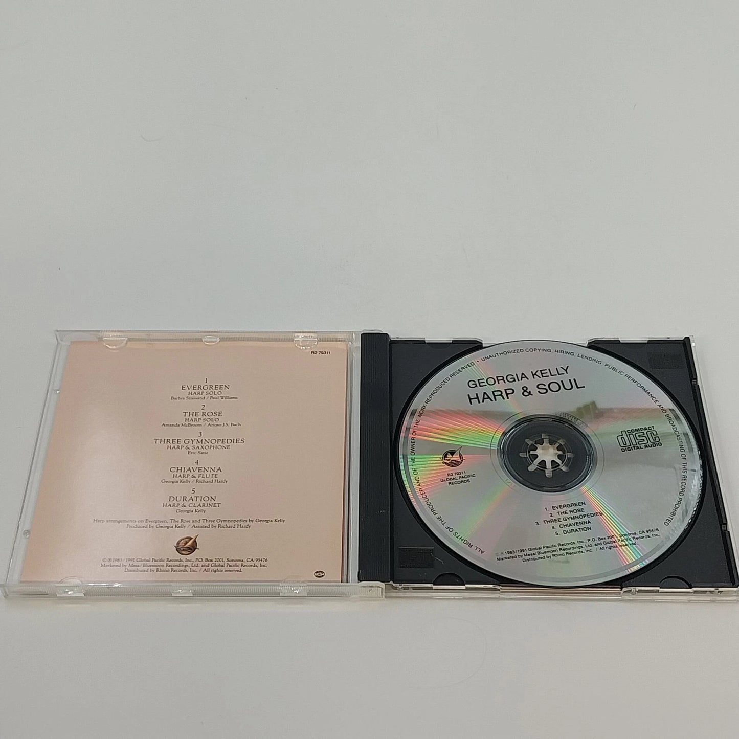 Georgia Kelly Harp & Soul CD Richard Hardy New Age Instrumental R2 79311