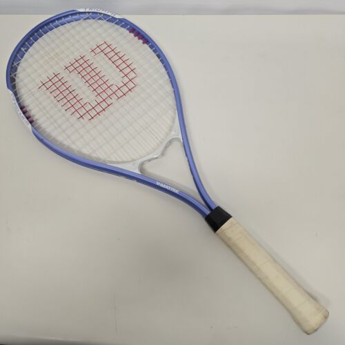 Wilson Tennis Racket Triumph V-Matrix Stop Shock Sleeves Blue L2 4¼ White Grip