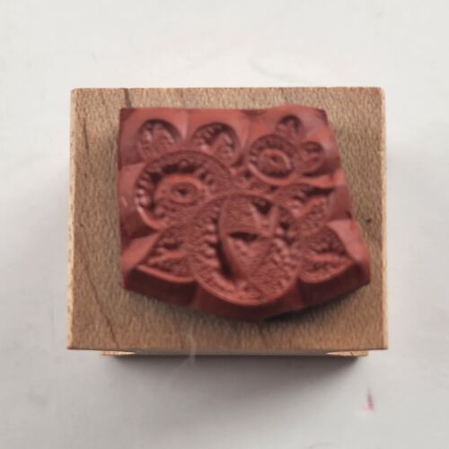 3 Pack Rubber Stamps Roses Design Wooden Backs California Lightly Used